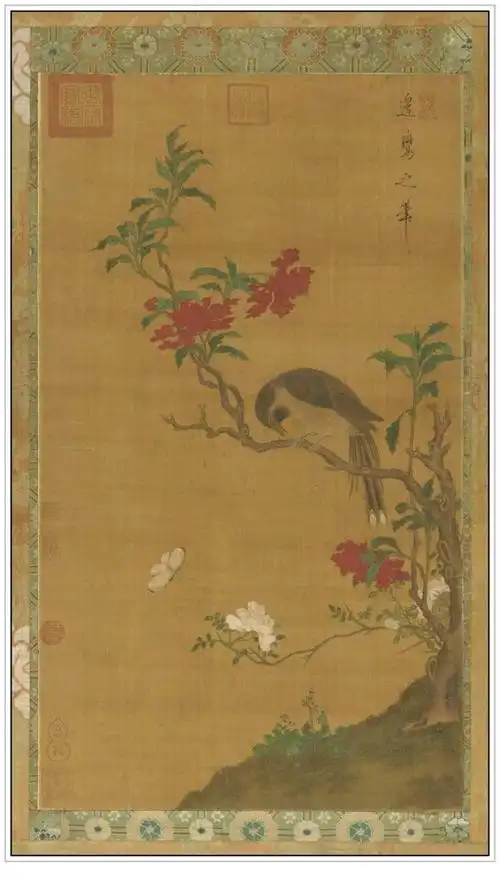 唐代著名画家边鸾十二幅经典花鸟画作品赏析