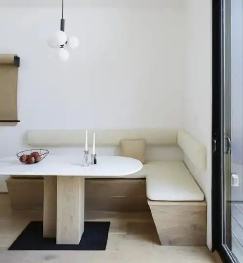 小户型卡座餐厅效果图卡座餐桌怎么样摆放