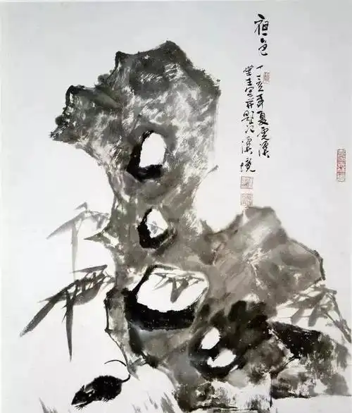 花鸟画,石头的画法,难得的好教程