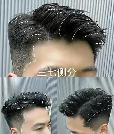 漫画感侧分三七发型.2024超级好看男生发型来喽!喜欢的赶快 - 抖音
