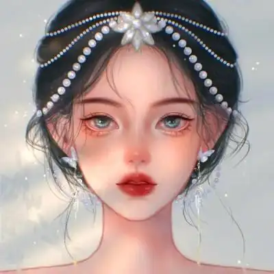 女生抖音卡通头像手绘超火图片