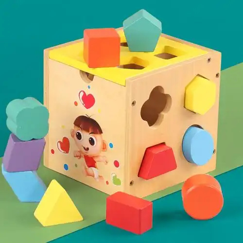 12岁半3男女孩宝宝积木拼装玩具益智力动脑儿童早教数字形状配对12岁