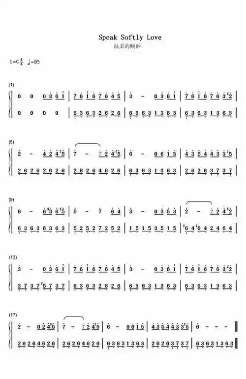 钢琴即兴简谱《温柔的倾诉》《寂静之声》《梦幻曲》