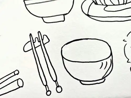 文化最后涂上颜色餐具刀叉简笔画就完成啦餐具简笔画简笔画 厨房用品