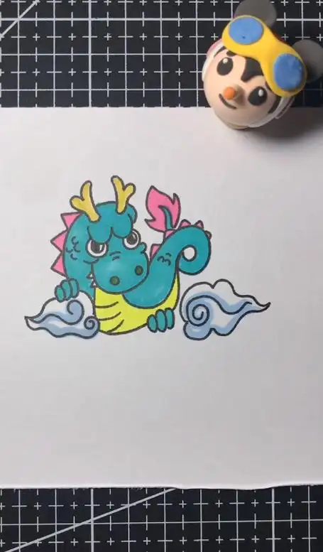 怎么画可爱的龙简笔画龙简笔画怎么画中国龙的简单