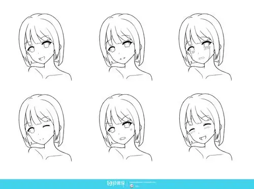 作业:零基础学日系插画之动漫人物表情的画法训练 - 铁皮人 - 轻微课