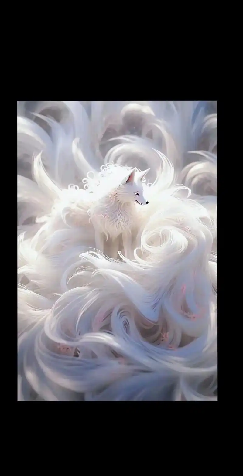 好图分享 #九尾狐神图 #国风古韵 #视觉系  哇塞 是真 - 抖音