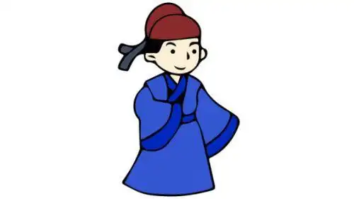 彩色古代诗人简笔画画法教学 人物涂色古代诗人简笔画怎么画