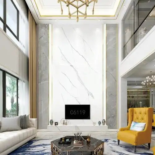 自建房复式别墅挑高电视背景墙这样设计高端大气