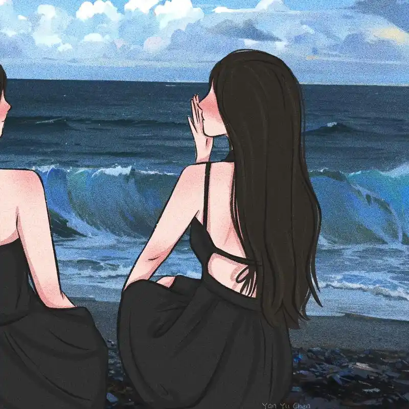闺蜜头像 | 去看海吗和你那老姐妹一起.羡慕住在海边的姐妹们 - 抖音