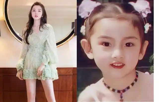 从刚出生时的可爱小宝宝到十几岁亭亭玉立的大姑娘,迪丽热巴可以说是