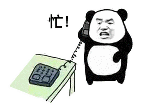 忙!熊猫头表情包_熊猫表情