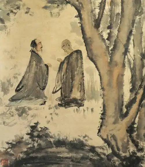 zw0000456 古美术 中国画 唐物 傅抱石人物画 挂轴 真笔逸品 肉笔保证
