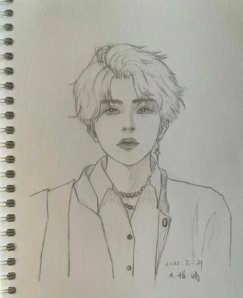 铅笔手绘27蔡徐坤