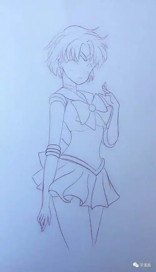 美少女战士简笔画美少女战士简笔画全身