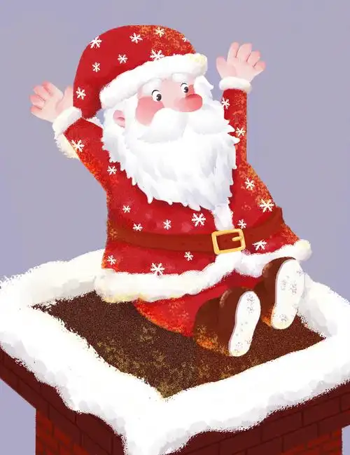 圣诞老人跳烟囱|插画|插画习作|笑三国 - 原创作品 - 站酷 (zcool)