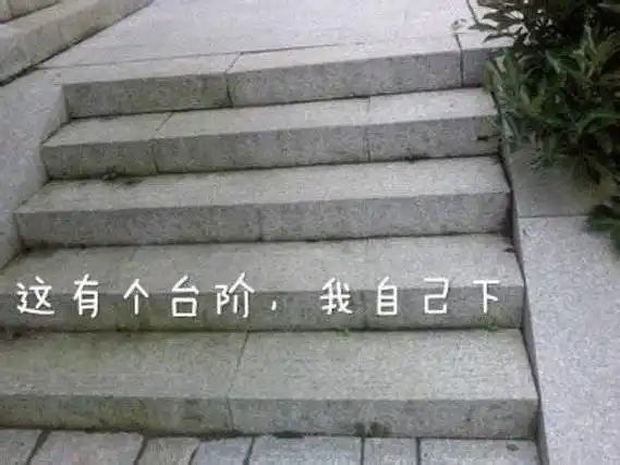 表情包 | 有个台阶 ,我自己下