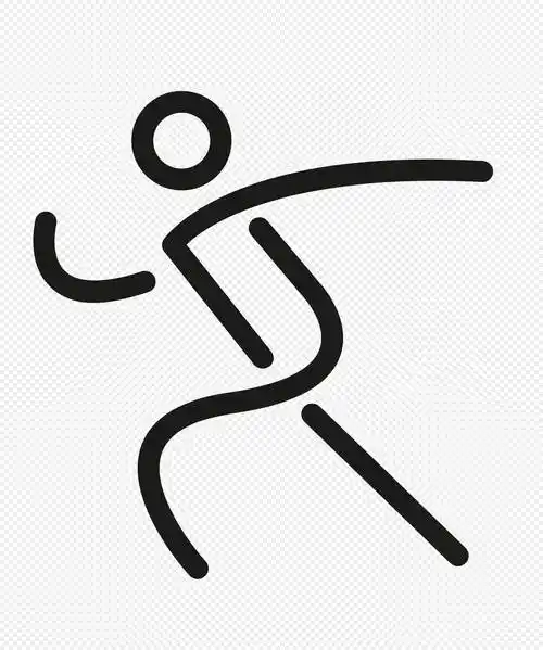 手绘简笔运动跑步素材跑步儿童人物简笔画