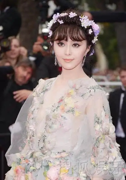 范冰冰变身花仙子!薄纱透视裙惊艳亮相红毯