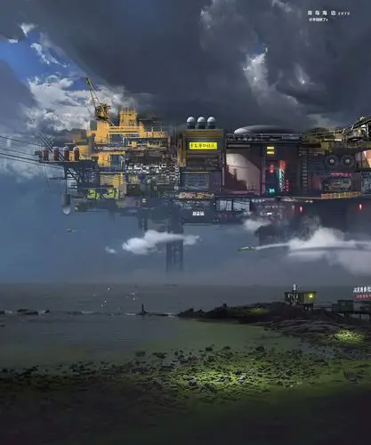 一组高质量的场景插画!涵盖多种风格场面宏大壮丽的场景设计作品