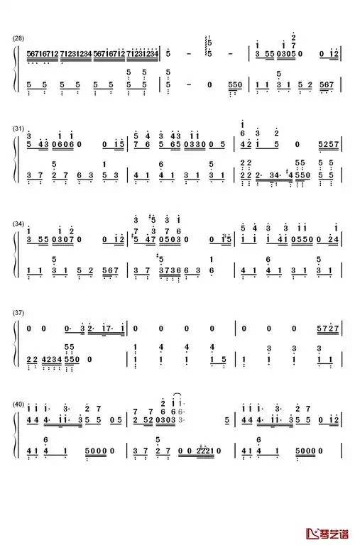 爱してるばんざーい钢琴简谱数字双手μs
