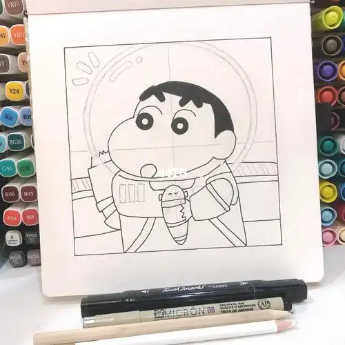 马克笔新手入门打卡day1490大小:15cm*15cm96马克笔:touchmark