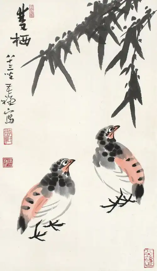 大气李苦禅花鸟鱼虫写意画200幅