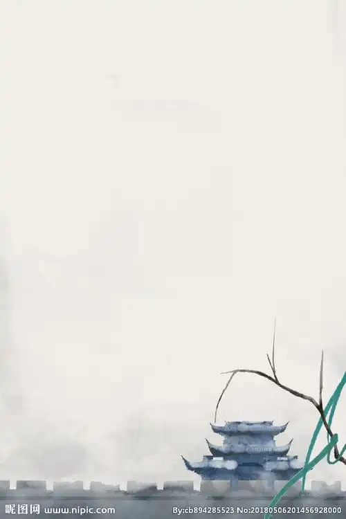 中国风古墨画背景图