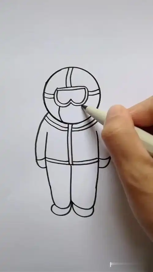 字母o和h画抗疫英雄大白简笔画创意简笔画抗疫英雄-母婴亲子视频-搜狐