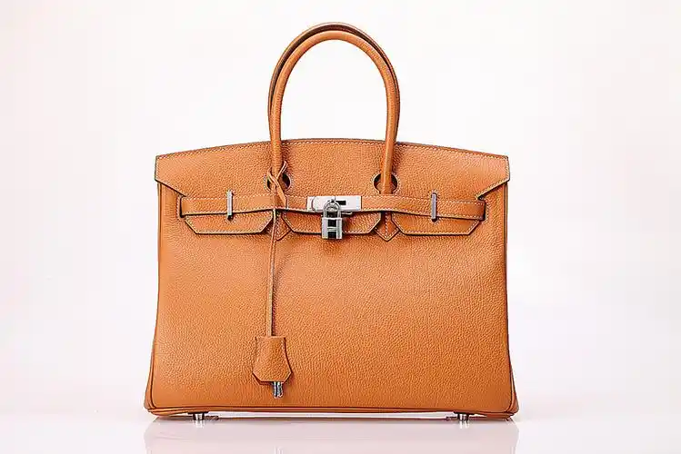 h30cm-橙色牛颈纹 爱马仕birkin 经典款铂金牛颈纹手提包包