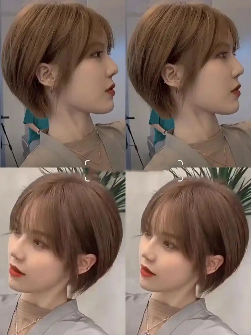 2022流行短发推荐适合圆脸,长脸,菱形脸 深圳salon02chichi#深圳