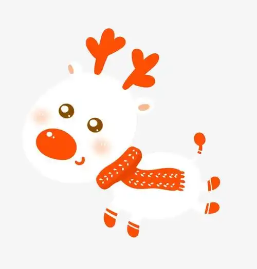 卡通麋鹿简笔画