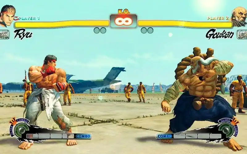 街霸4:师徒对决,隆vs刚拳