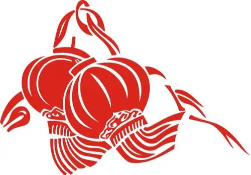 红色灯笼矢量图