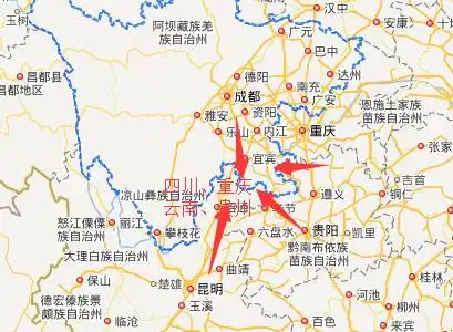 四川,云南,贵州,重庆耕地面积分别是多少?