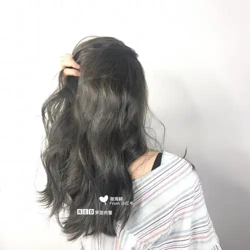 绿95发色_抹茶_种草_洗发露_拍照_衬肤色_护发_染头发_护发素_亚麻