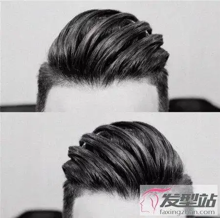 发量多男生适合的发型两边铲背头好时髦