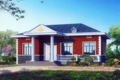 新式农村一层瓦房图片