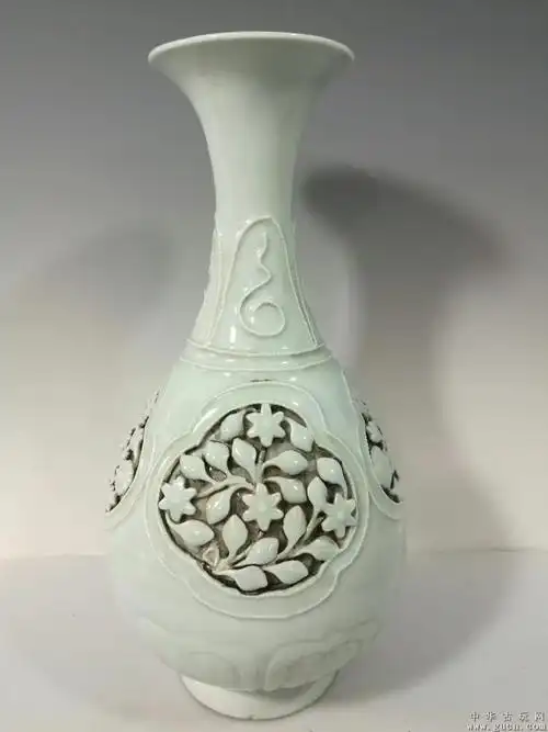 镂空白瓷玉壶春瓶 - 中华古玩网 - 古董收藏,古玩收藏,古玩鉴定,古玩