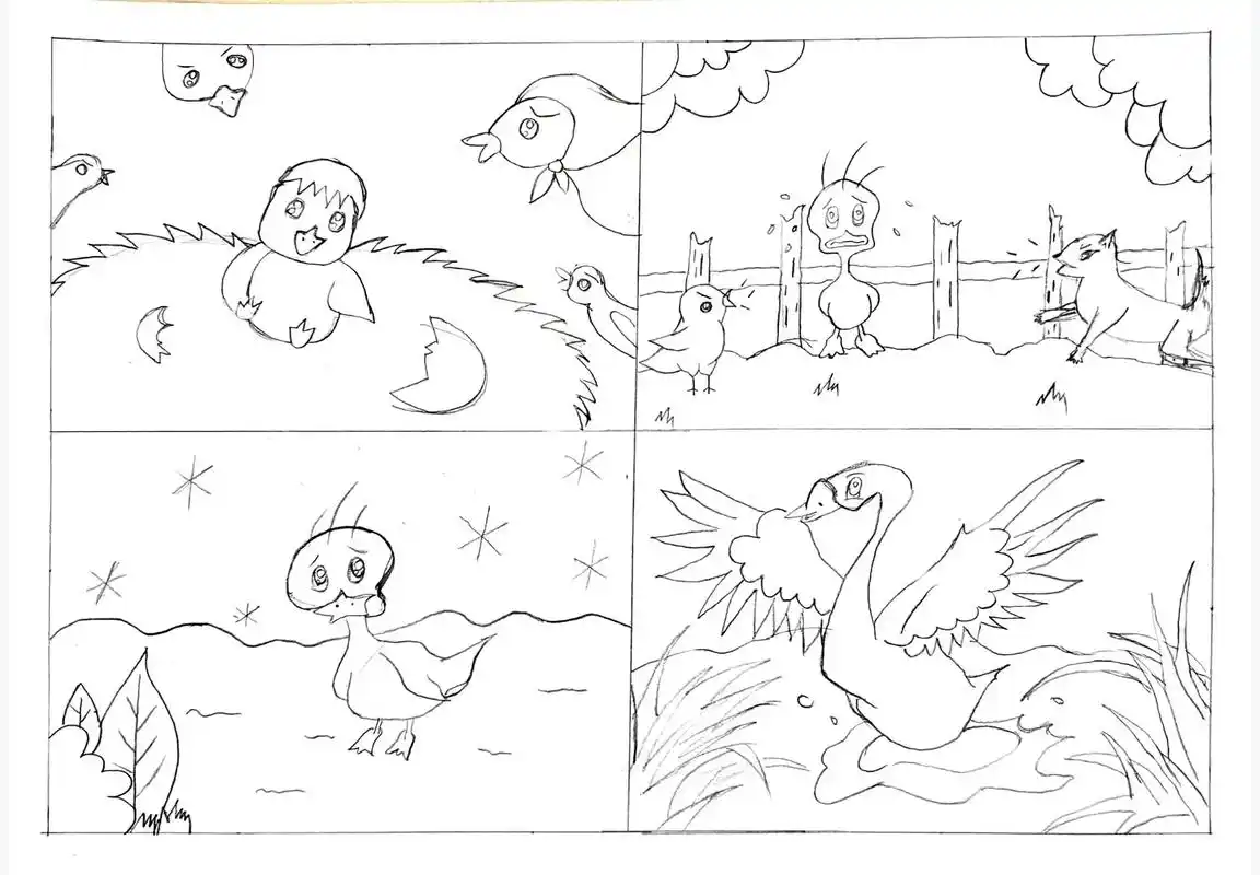 简笔画#童话故事海报#儿童画王小王不是王·1年前来一波作品纪念一下