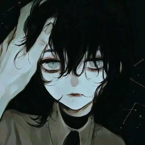 微丧女生头像黑白伤感动漫头像动漫女生头像の满眼忧郁女头丧丧的动漫