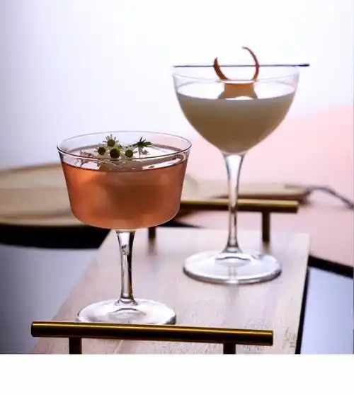 蝶形香槟杯 意大利水晶杯鸡尾酒杯古典马天尼杯蝶形香槟杯 水晶马天尼