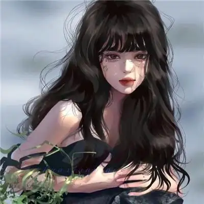 超火不易撞的动漫手绘酷拽女头_女生头像_美头网