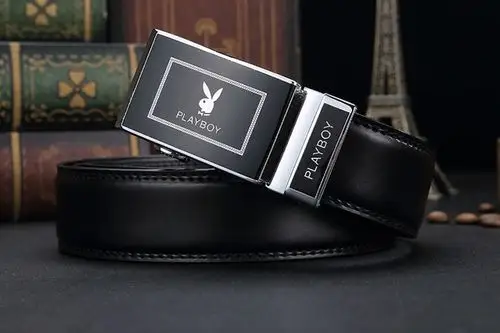 专柜正品花花公子男士皮带真皮男式自动扣 皮带腰带 老公生日礼物
