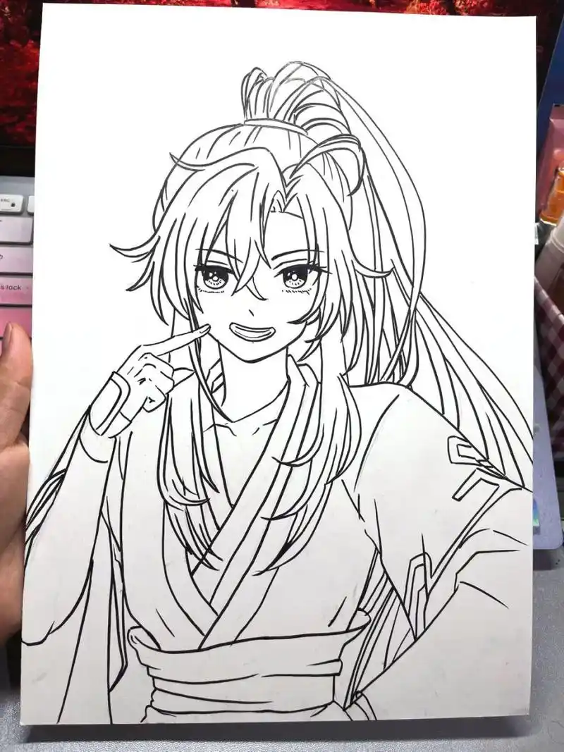 画画的日常# #画画# #简笔画教程# #魔道魔道祖师忘羡# #魔道祖饰魏