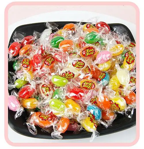 天凤彩虹糖桶装糖果清凉糖果彩色小糖软糖混合水果味儿童糖果喜糖桶装