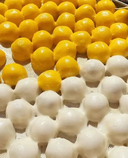 东北粘豆包纯手工大黄米粘豆包没有任何防腐