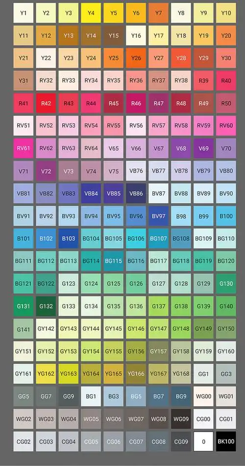 touchmarkt6全新色系马克笔