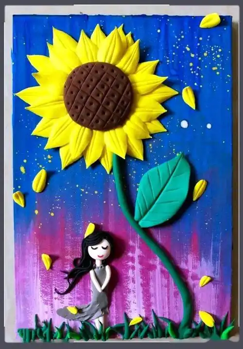 来自手心的温度,小朋友最喜欢的粘土画