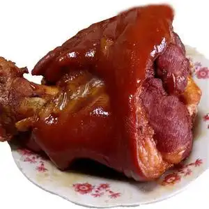 整只2斤肘子猪蹄髈熟食猪腿卤味猪肉卤肉熟肉酱香脱骨肘子肉150克